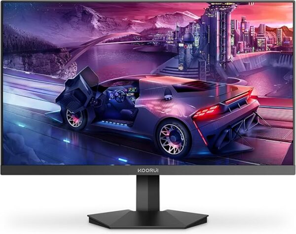 KOORUI 24 Inch Computer Monitor -FHD 1080P Gaming Monitor 165Hz 1ms, AdaptiveSync Technology, LCD Monitors with Ultra-Thin, HDMI X2 /DP, VESA Compatible, Tilt Adjustable, Eye Care